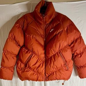 Nike Therma-FIT Windrunner Puffer Jacket Rust Orange Size Small New